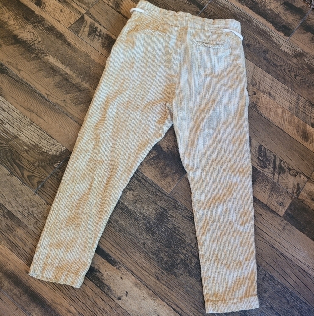 Free People Light at Sunrise Women's Cotton Striped Pants Size 8 - Picture 9 of 10